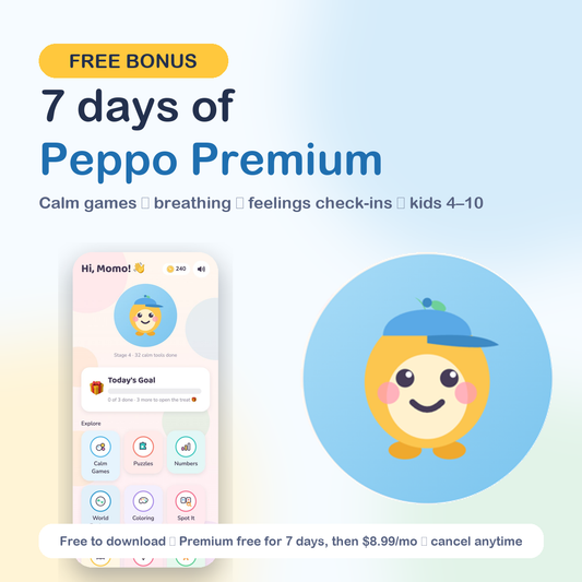 Free bonus: 7 days of Peppo Premium